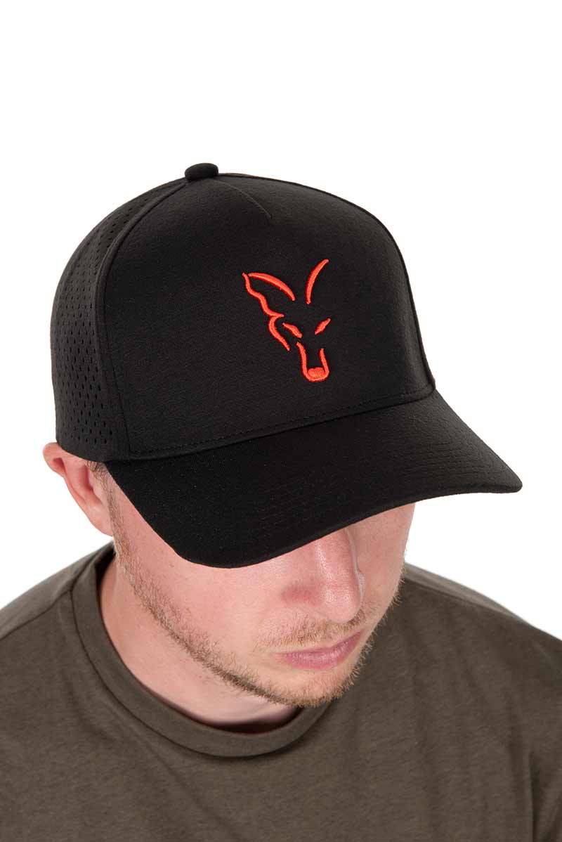 Fox Collection Baseball Cap Black & Orange