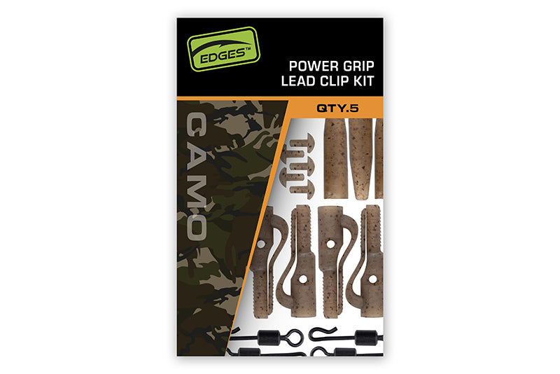 Fox Edges Camo Power Grip Lead Clip Kit
