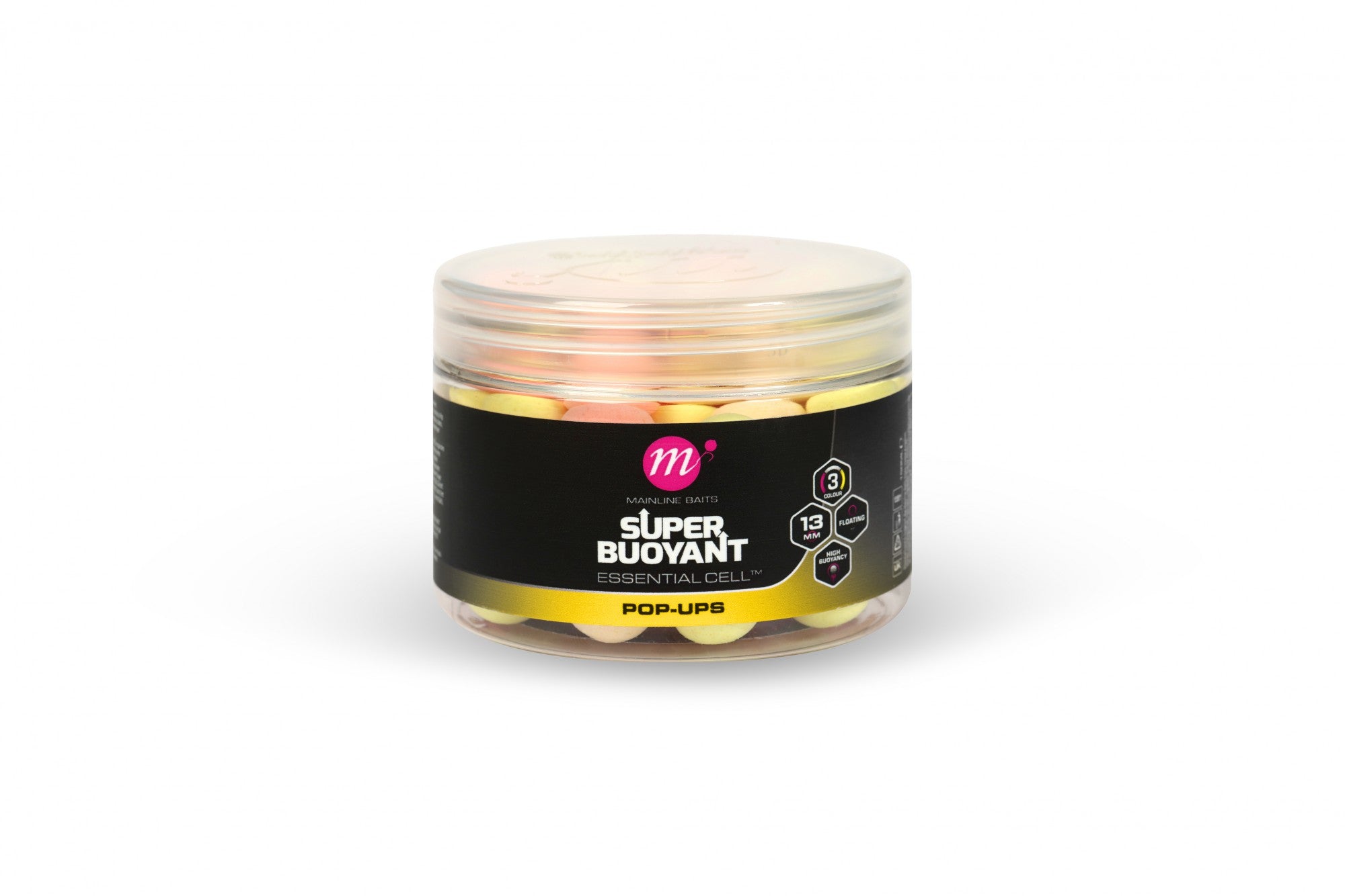 Mainline Essential Cell Super Bouyont Pop Ups 13mm Pink, Yellow, White