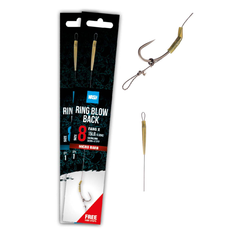 Nash Ring Blow Back Rig Micro Barbed