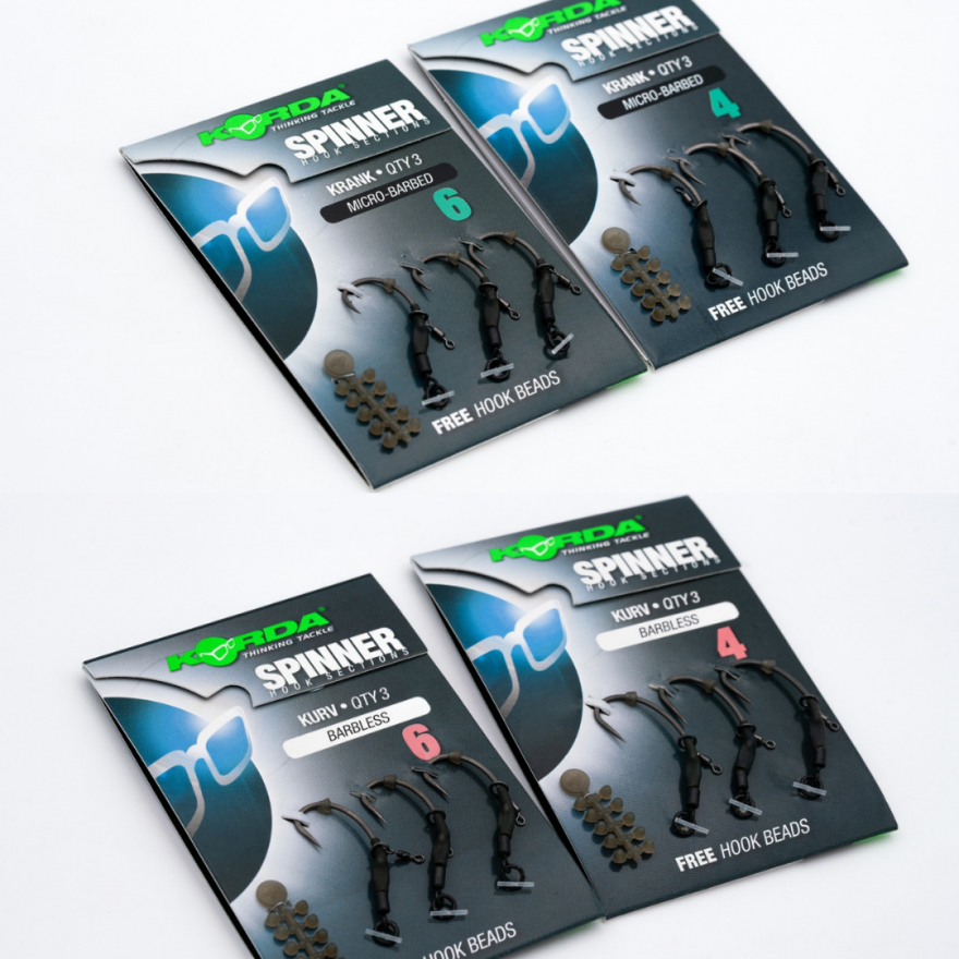 Korda Spinner Hook Sections Kurv Shank 6