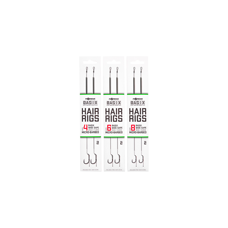 Korda Basix Hair Rigs Wide Gape
