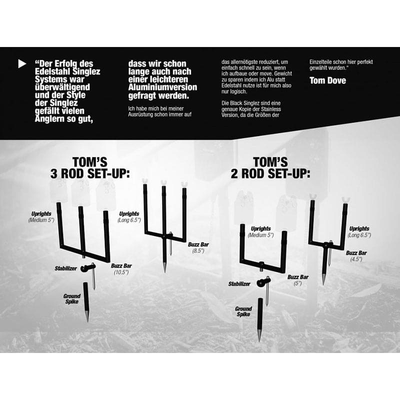 Korda Singlez 2 Rod Buzz Bar 5&