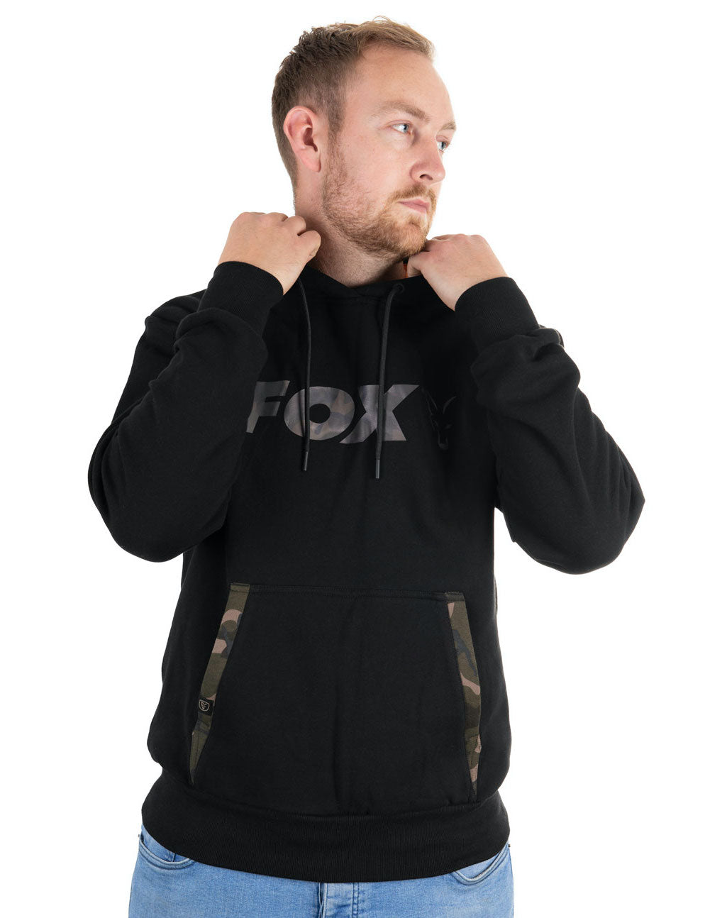 Fox Black/Camo Print Hoody XXLarge