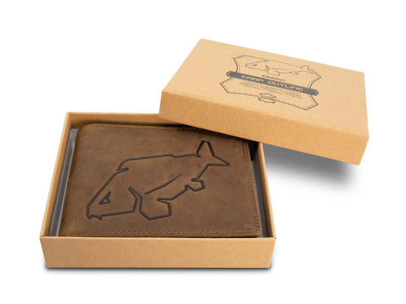 Delphin Ledergeldbörse Carp Outline