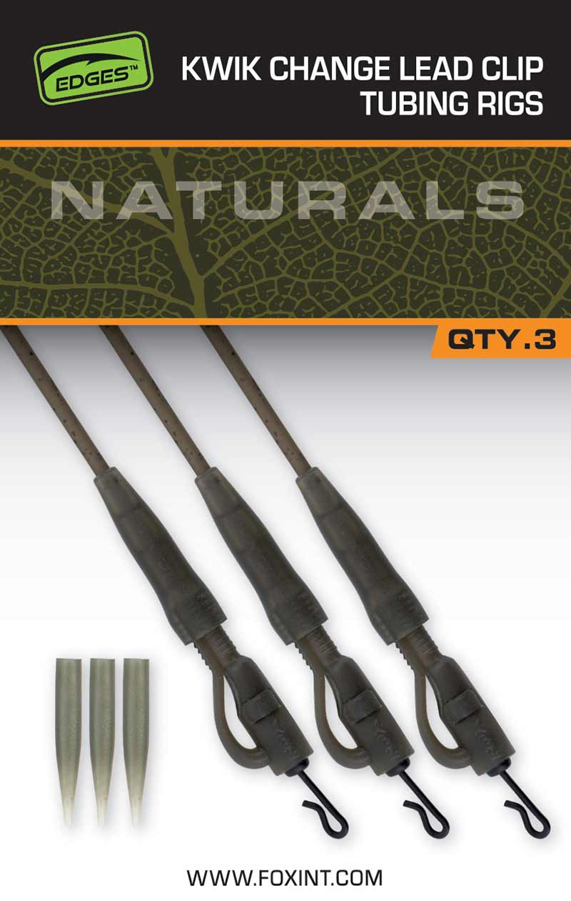 Fox Edges Naturals Kwik Change Lead Clip Tubing Setup