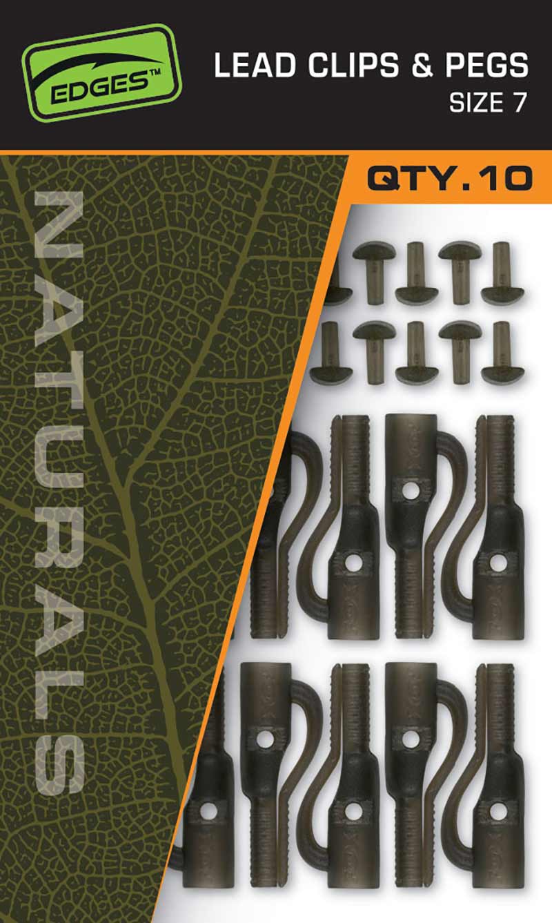 Fox Edges Naturals Lead Clips &amp; Pegs