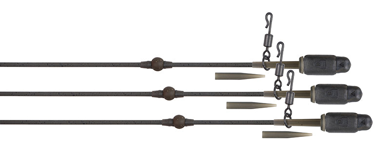 Fox Edges Tuff Tungsten Tubing Heli-Clip Rigs x3