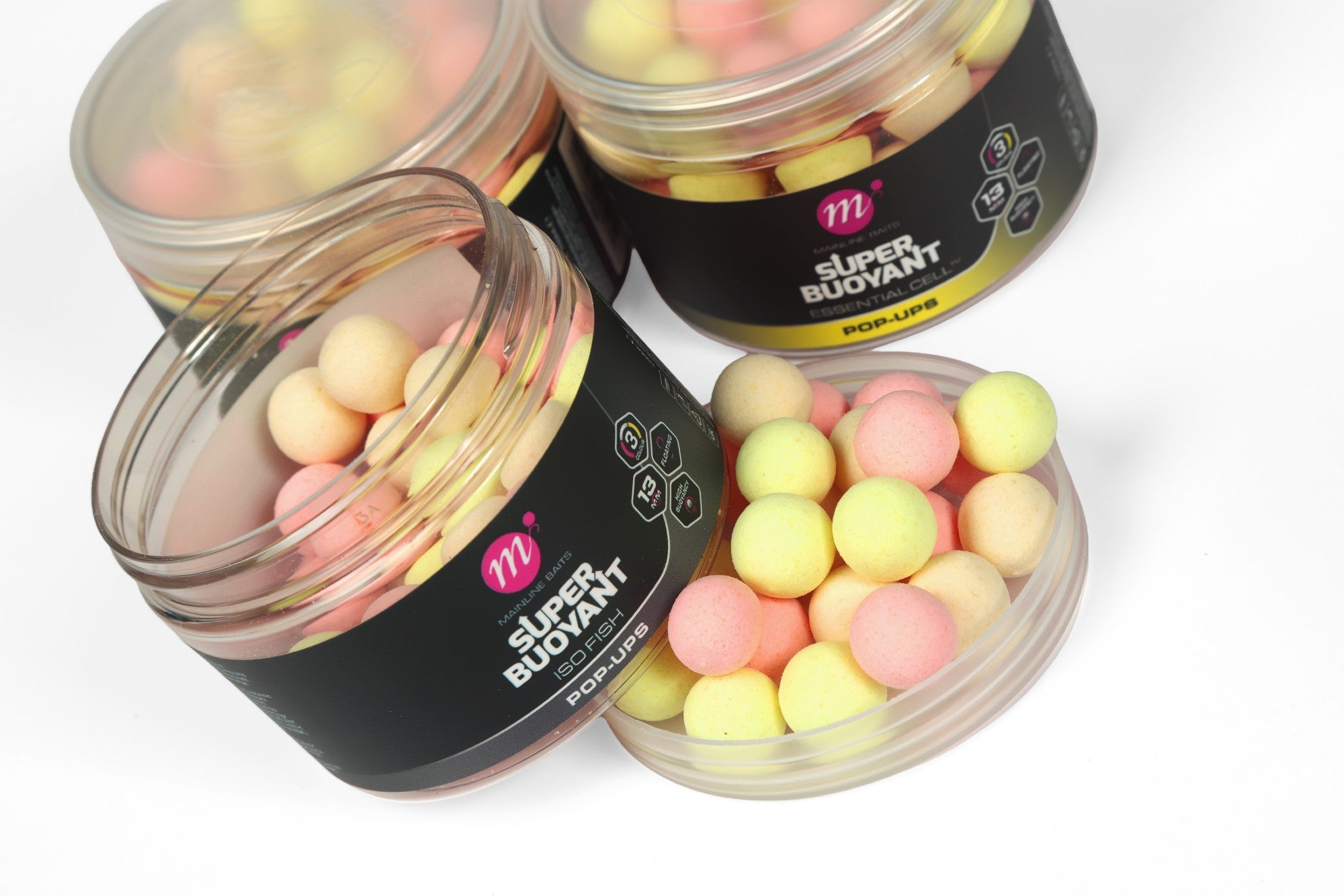 Mainline ISO Sweet Super Bouyont Pop Ups 13mm Pink, Yellow, White