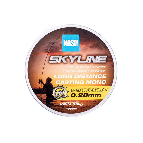 Nash Skyline Mono Low Visibility UV Yellow 1000m