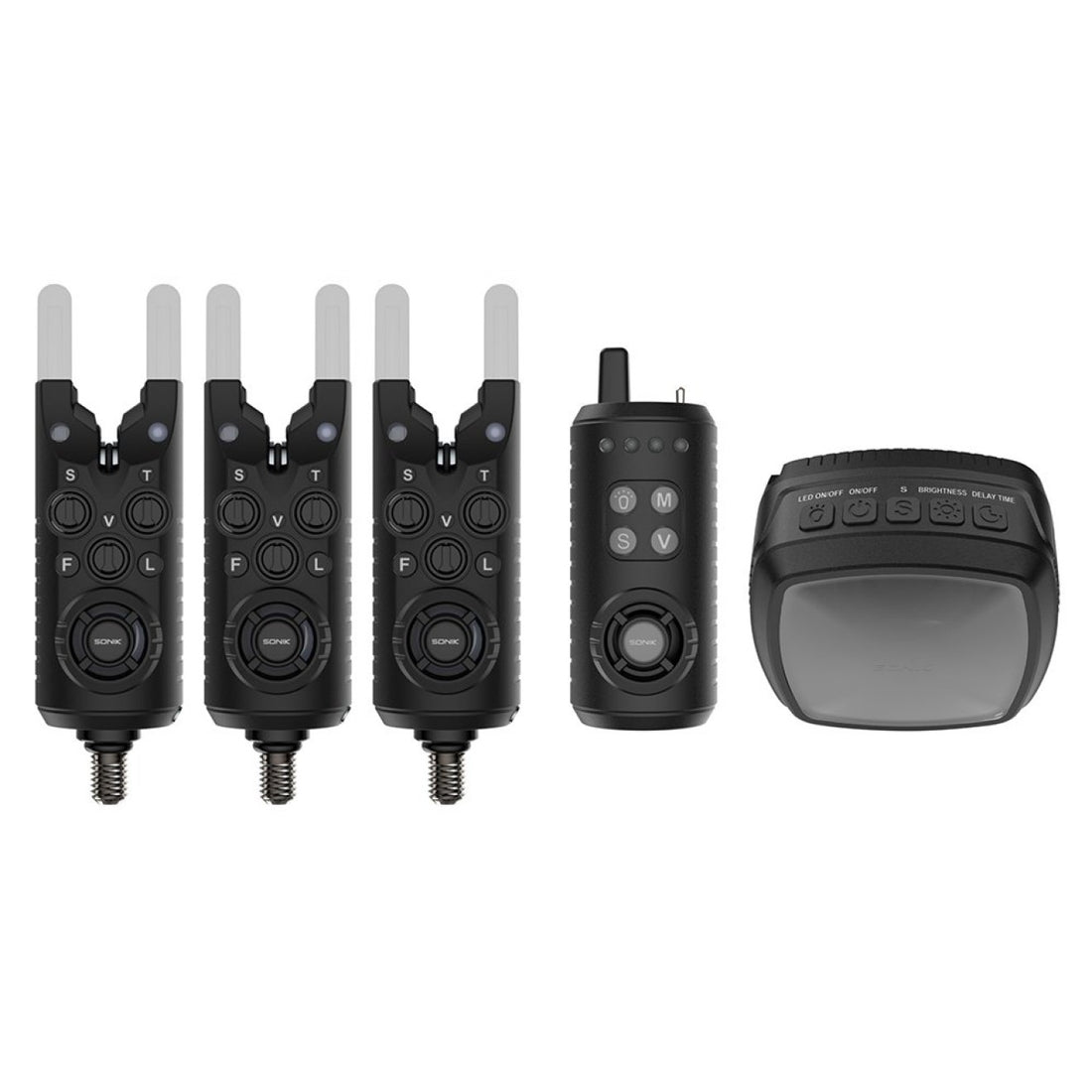 Sonik Gizmo2 Alarm Set 3+1 + Bivvy Lamp