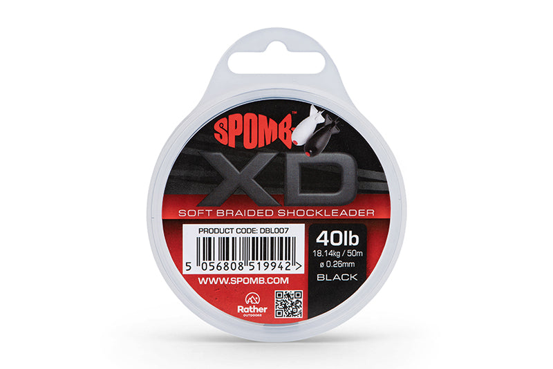 Spomb XD Braided Leader 50m 40lb Black