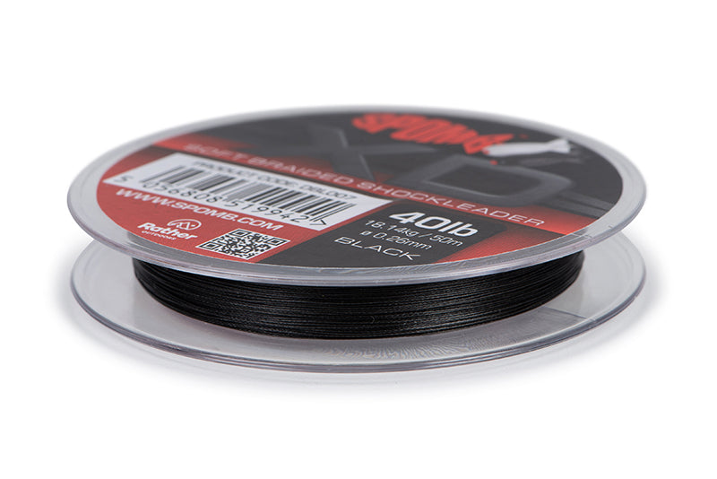 Spomb XD Braided Leader 50m 40lb Black