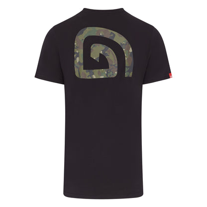 Trakker CR Logo T-Shirt Black Camo