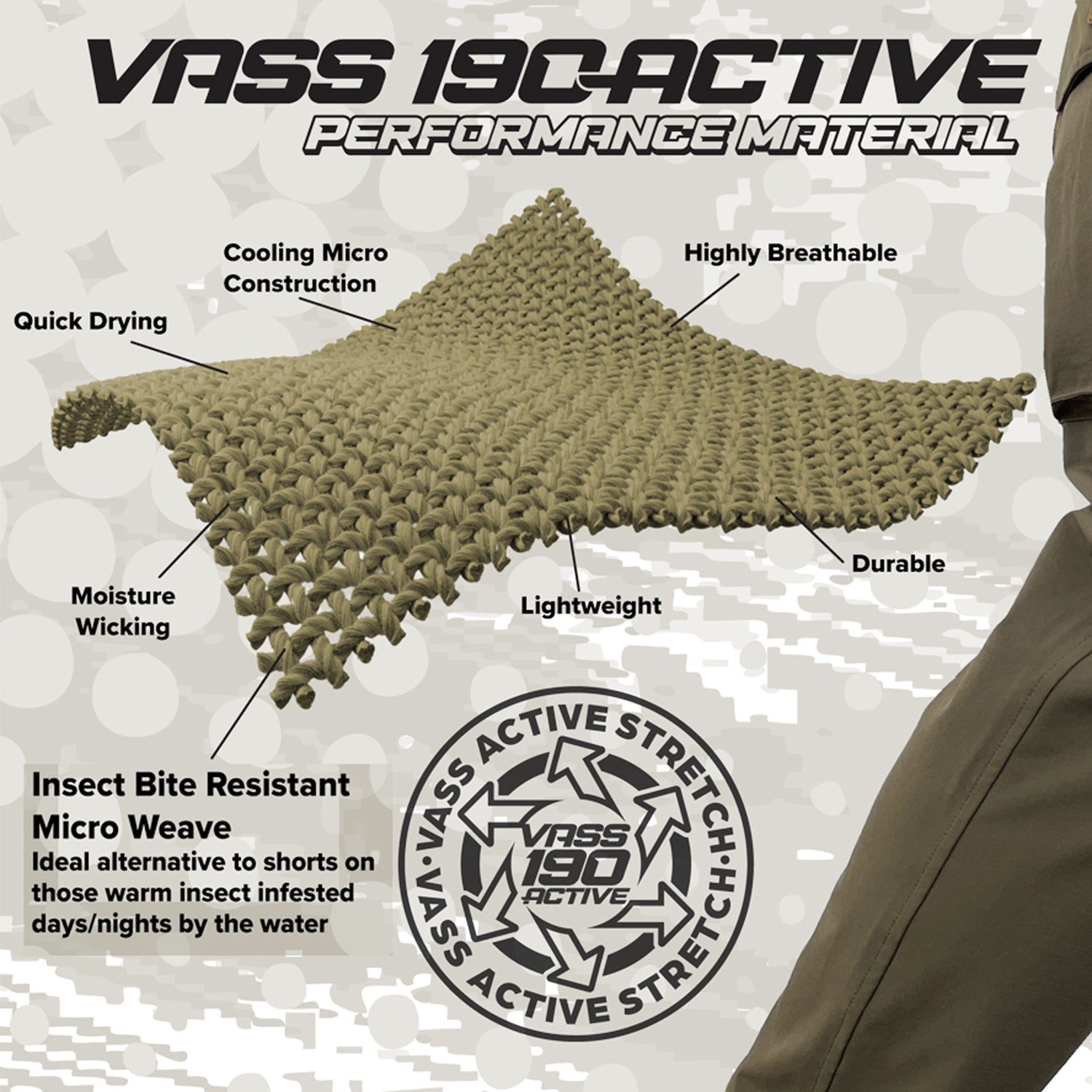 Vass Culture Cargo Jogger Active Edition Khaki