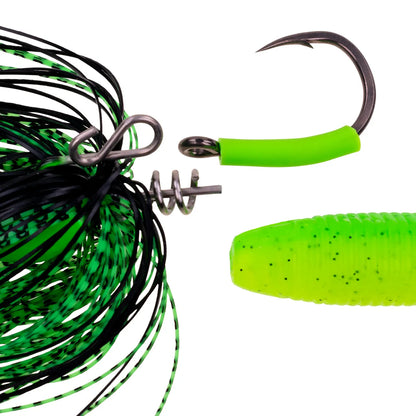 Zeck Bladed Cat Jig Acid Green (UV)